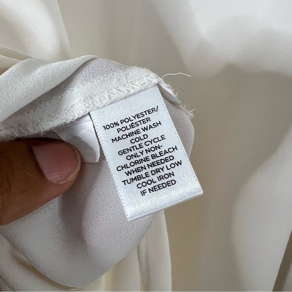 LOFT white halter swing dress size M Medium - Picture 4 of 5